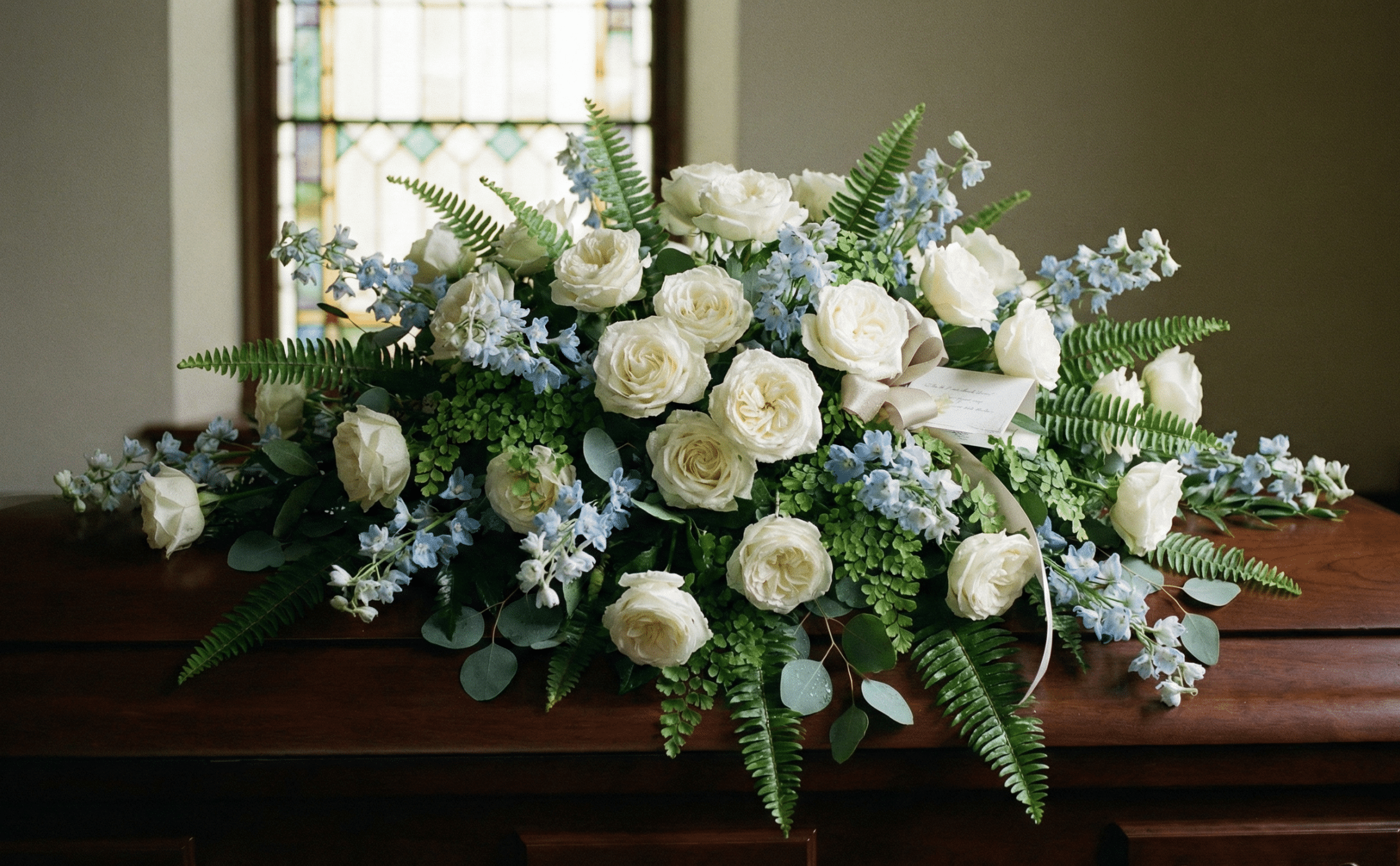 Gentle Farewell Casket Spray