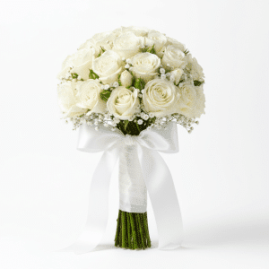 Wedding Bouquet White Roses